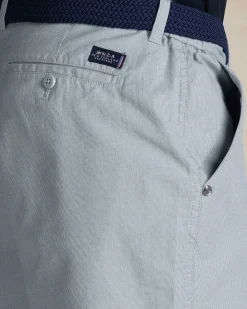 Hellgrüne Chino-Shorts aus Baumwollstretch