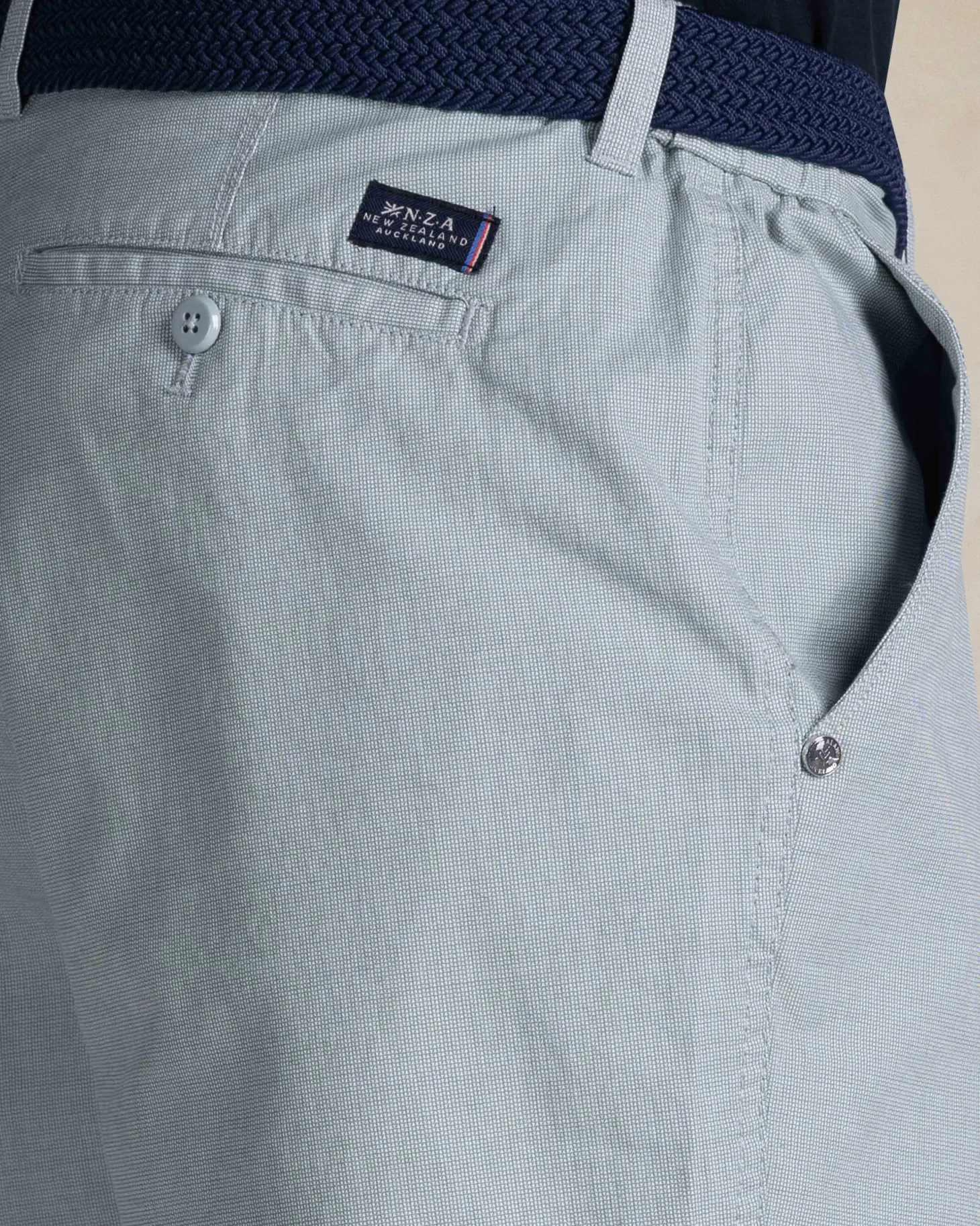 Hellgrüne Chino-Shorts aus Baumwollstretch