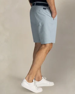 Hellgrüne Chino-Shorts aus Baumwollstretch