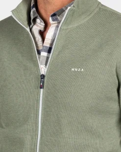 Hellgrüne Strickjacke - Sage