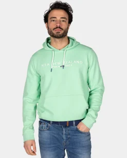 Hellgrüner Hoodie