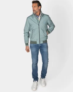 Hellgrünes Bomberjacke