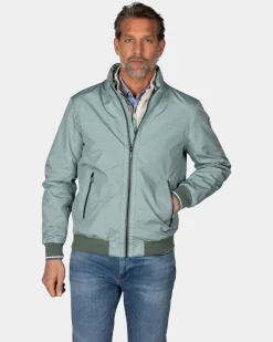 Hellgrünes Bomberjacke