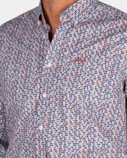 Hellgrünes Hemd mit Punkten