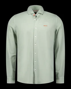 Hellgrünes Leinenhemd - Dusty Army