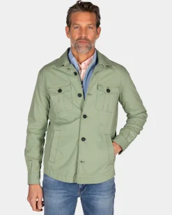 Hellgrünes Overshirt