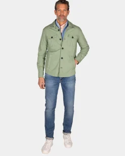 Hellgrünes Overshirt
