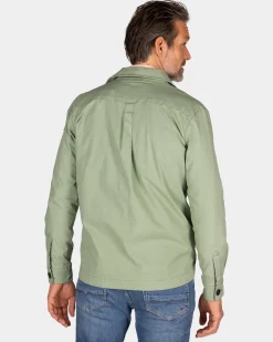 Hellgrünes Overshirt