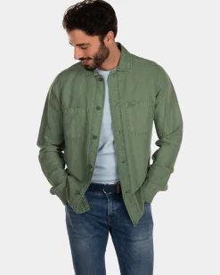 Hemd aus Baumwollleinen - Active Army