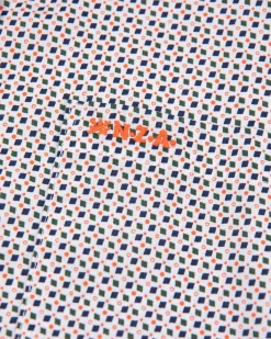 Hemd aus Baumwollstretch mit Aufdruck - Sahara Sand