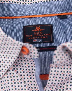 Hemd aus Baumwollstretch mit Aufdruck - Sahara Sand