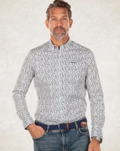 Hemd aus ecrufarbener Baumwolle - Ecru MultiColour