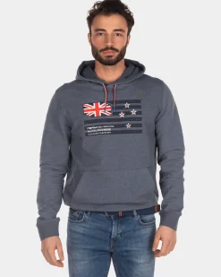 Hoodie mit Flagge - Green Grey