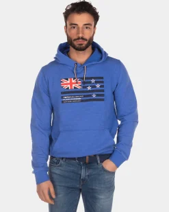 Hoodie mit Flagge - Intense Cobalt