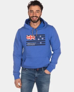 Hoodie mit Flagge - Intense Cobalt