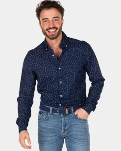 Indigofarbenes Jeanshemd - Indigo