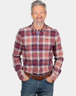 Kariertes Flanellhemd - Orange Multicolour