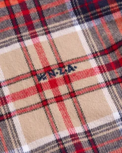 Kariertes Flanellhemd - Orange Multicolour