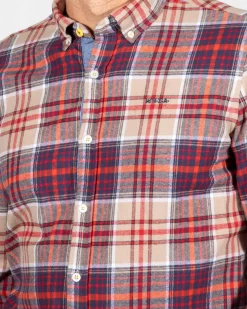 Kariertes Flanellhemd - Orange Multicolour