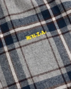 Kariertes Langarmhemd Speden - Grey Melange