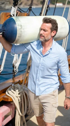 Kurze Ladung mit Stretch - Shimmering Sand