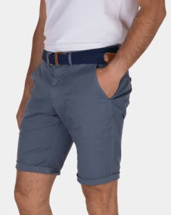 Kurze Stretch-Chinos von Whale Bay - Arkron Blue