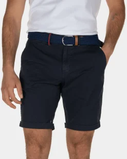 Kurze Stretch-Chinos von Whale Bay - Urban Navy
