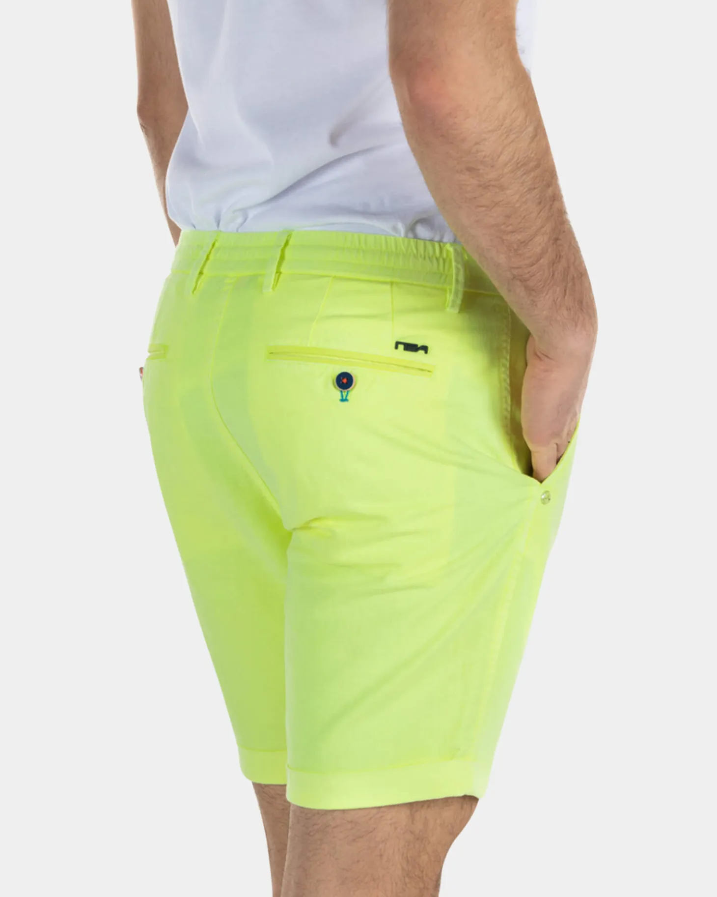 Kurzen Chino aus Leinen - High Summer Yellow