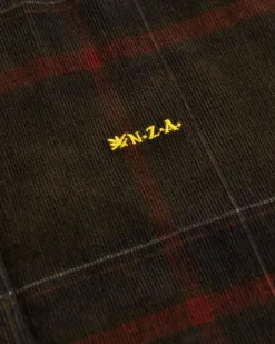 Langarm-Cordhemd Opouahi - Eucalyptus Green