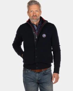 Marineblaue Strickjacke Otama - Steady Navy