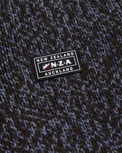 Mélierter dunkelbrauner Wollpullover - Dark Mocca