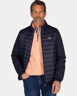 Navy wattiertes Jacke