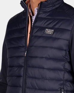 Navy wattiertes Jacke