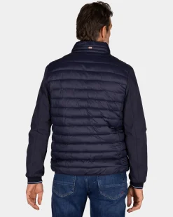 Navy wattiertes Jacke