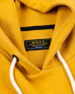 Ockergelber Hoodie mit Logo - Warm Ocre