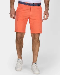 Orange Cargo-Shorts
