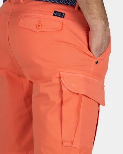 Orange Cargo-Shorts