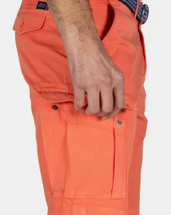 Orange Cargo-Shorts