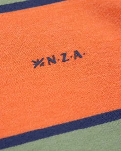 Orange gestreifter Hoodie