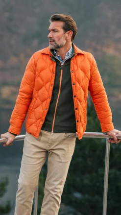 Oranger Kurzmantel - Almond Orange