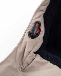 Parkajacke aus Canvas Kapuze - Tar grey