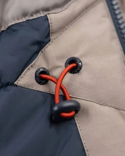 Parkajacke aus Canvas Kapuze - Tar grey