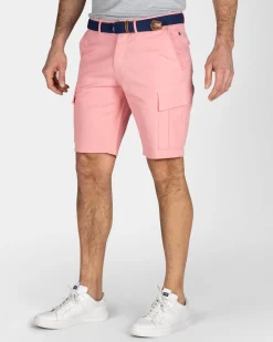 Pastellrosane Cargo-Shorts