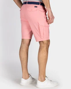 Pastellrosane Cargo-Shorts