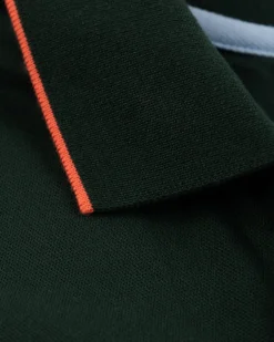 Poloshirt aus Stretch-Baumwolle - Dark Pine