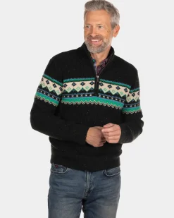 Pullover mit halbem Reißverschluss Aranga - Dark Army