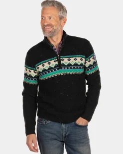 Pullover mit halbem Reißverschluss Aranga - Dark Army