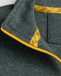 Pullover mit halbem Reißverschluss Trent - Eucalyptus Green