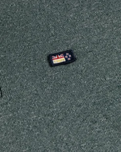 Pullover mit halbem Reißverschluss Trent - Eucalyptus Green