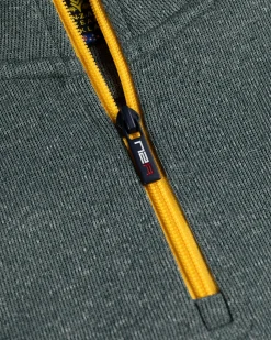 Pullover mit halbem Reißverschluss Trent - Eucalyptus Green